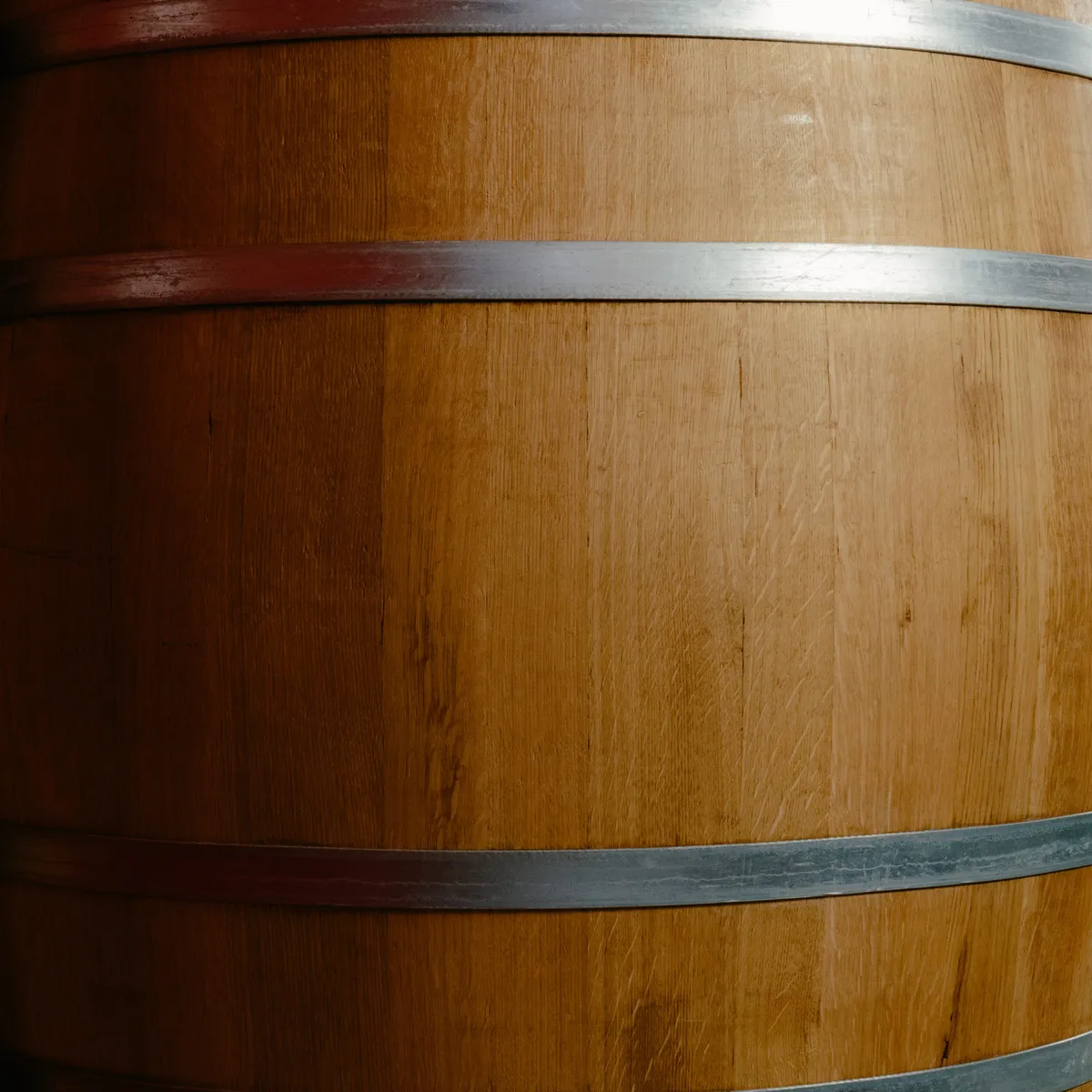 Close-up of the wooden barrel in which the Chardonnay Reserve matures